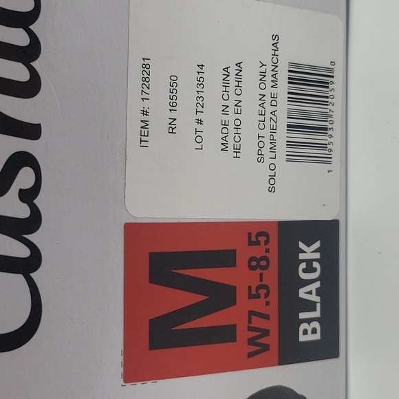 1979- 32 Degrees Heat Plush Cushion Slide Women's Size 7.5 - 8.5 Black Color NWT - Picture 10 of 10